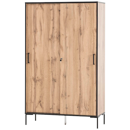 Artikelbild 6 für MÖBELPARTNER Schiebetürenschrank 2000, 701724 landhaus-eiche 6 Fachböden 100,0 x 41,0 x 163,8 cm, Artikelnummer 651093