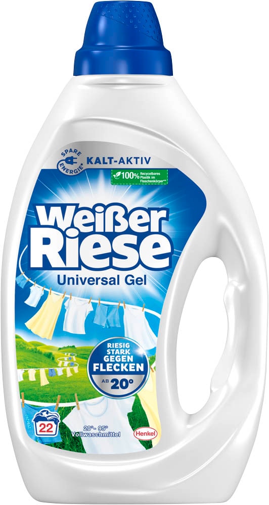Weißer Riese Universal Waschmittel Gel, 0,99 l | office discount