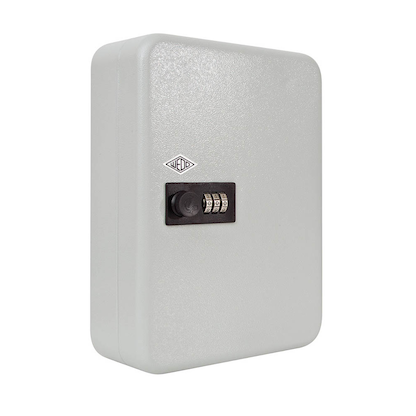 Artikelbild 2 für WEDO Schlüsselkasten lichtgrau mit 24 Haken, Zahlenschloss, 18,6 x 9,4 x 25,0 cm, 1 St., Artikelnummer 457782