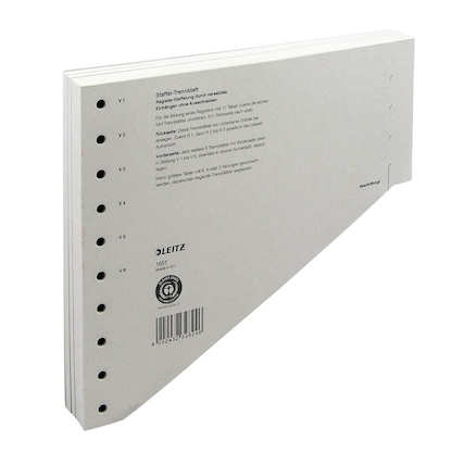 Artikelbild 3 für LEITZ Trennblätter 1651 DIN A4 blanko grau, 200 g/qm, 100 St., Artikelnummer 484337
