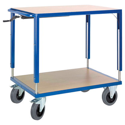 Artikelbild für Rollcart Tischwagen höhenverstellbar 06-7557 blau 116,0 x 70,0 x 98,0 - 128,0 cm, Artikelnummer 756987