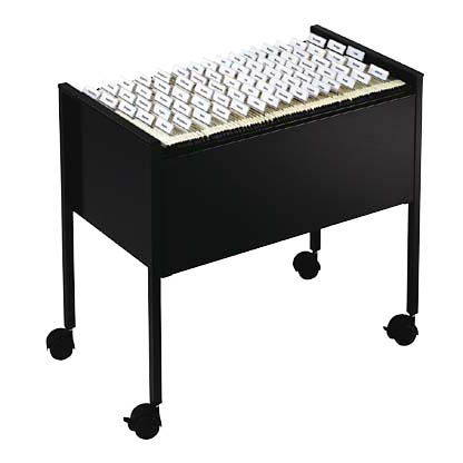 Artikelbild für DURABLE Hängemappenwagen Längs-Registratur schwarz für bis zu 80 Hängemappen, Artikelnummer 468231