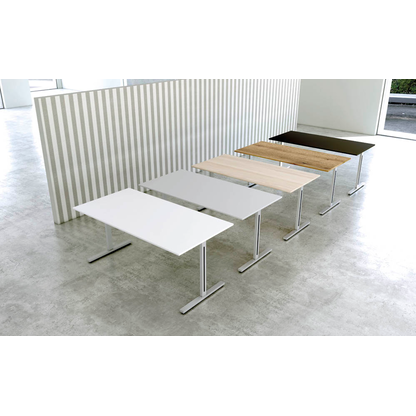 Artikelbild 4 für Kerkmann Form 1 Schreibtisch anthrazit rechteckig, T-Fuß-Gestell silber 120,0 x 80,0 cm, Artikelnummer 795007