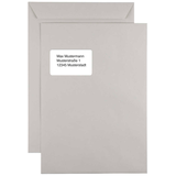 Artikelbild 1 für kaenguruh the world of paper Versandtaschen DIN C4 mit Fenster grau 250 St., Artikelnummer 736179