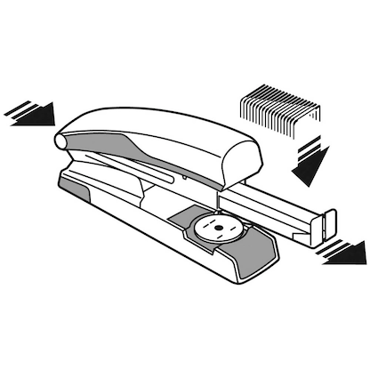 Artikelbild 2 für LEITZ Heftgerät 5522 rot, 1 St., Artikelnummer 368217