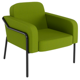 Artikelbild 1 für medso powered by PAPERFLOW Sessel MEDSO L Rund grün schwarz Kunststoff 75,0 x 74,3 x 73,6 cm, 1 St., Artikelnummer 522579