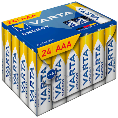 Artikelbild 2 für VARTA Batterien ENERGY Cube Alkali-Mangan Micro AAA 1,5 V, 24 St., Artikelnummer 553707
