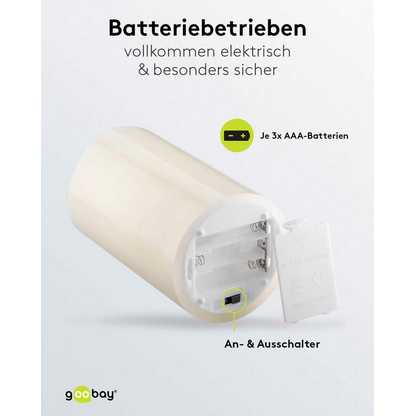 Artikelbild 8 für goobay LED-Kerzen weiß, 3 St., Artikelnummer 725479