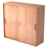 Artikelbild 1 für HAMMERBACHER Schiebetürenschrank Haziender, V1753S/N/N/SG nussbaum 2 Fachböden 120,0 x 40,0 x 110,0 cm, Artikelnummer 630196