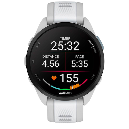 Artikelbild für GARMIN Forerunner 165 Smartwatch dunstgrau/steinweiß, Artikelnummer 297574