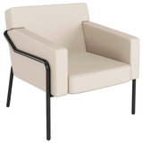 Artikelbild 1 für medso powered by PAPERFLOW Sessel MEDSO L creme schwarz Kunstleder 75,0 x 74,3 x 73,6 cm, 1 St., Artikelnummer 522597