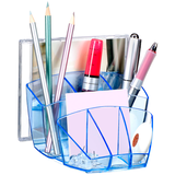 Artikelbild 1 für cep Stiftehalter Ice Blue blau-transparent Polystyrol 6 Fächer 14,3 x 15,8 x 9,3 cm, Artikelnummer 403253