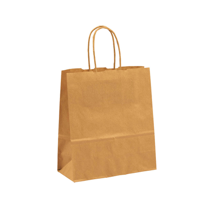 Artikelbild für VP Papier-Tragetaschen Toptwist braun 19,0 x 21,0 cm, 50 St., Artikelnummer 910202