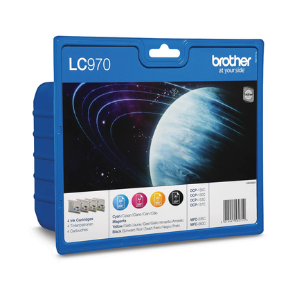 Artikelbild 2 für brother LC-970BK/C/M/Y schwarz, cyan, magenta, gelb Druckerpatrone, 4er-Set, Artikelnummer 980706