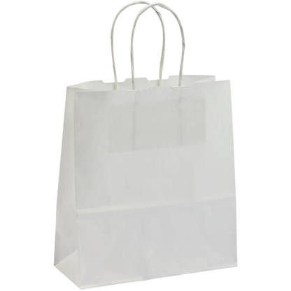 Artikelbild für VP Papier-Tragetaschen Toptwist weiß 19,0 x 21,0 cm, 50 St., Artikelnummer 910214