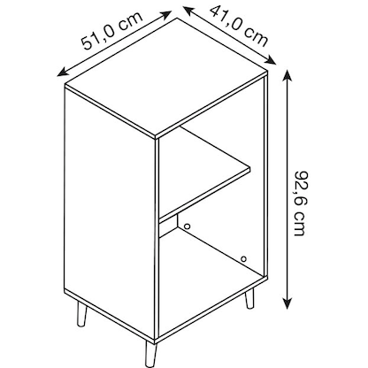 Artikelbild 4 für MÖBELPARTNER Regalschrank 500, 701808 weiß 151,05 x 41,0 x 168,7 cm, 1 St., Artikelnummer 824132