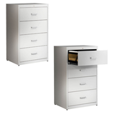 Artikelbild 1 für mauser client entry Hängeregistraturschrank lichtgrau 4 Schubladen 80,0 x 60,0 x 135,0 cm, 1 St., Artikelnummer 259186