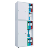 Artikelbild 1 für VCM my office Schiebetürenschrank XXL Lona, 914374 weiß 3 Fachböden 70,0 x 37,0 x 183,0 cm, Artikelnummer 886080