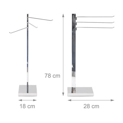 Artikelbild 3 für relaxdays Handtuchständer silber, 1 St., Artikelnummer 400182