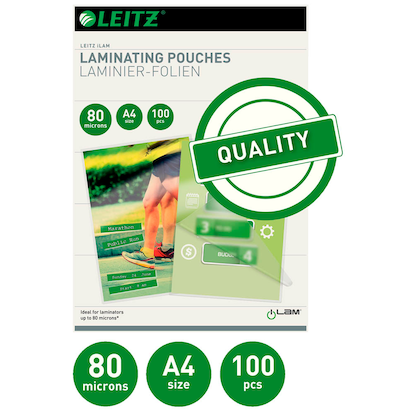 Artikelbild 11 für LEITZ Laminierfolien glänzend für A4 80 micron, 100 St., Artikelnummer 908095