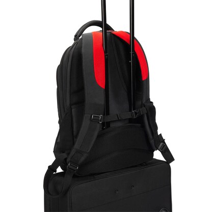 Artikelbild 4 für DICOTA Laptop-Rucksack SEEKER II Kunstfaser schwarz, rot 23,5 l bis 40,6 cm (16 Zoll), Artikelnummer 611219