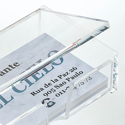 Artikelbild 3 für SIGEL Visitenkartenbox glasklar, für bis zu 80 Visitenkarten, Artikelnummer 694810