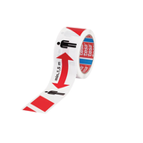 Artikelbild 1 für tesa Warnklebeband Signal Abstand halten min. 1,5 m rot/weiß/schwarz 50,0 mm x 50,0 m 1 Rolle, Artikelnummer 319562