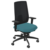 Artikelbild 1 für Dauphin Bürostuhl Indeed mesh Stoff grün, Gestell schwarz, Artikelnummer 126119