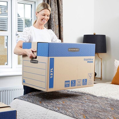 Artikelbild 7 für Bankers Box Umzugskartons SmoothMove FastFold 63,2 x 48,0 x 46,3 cm, 5 St., Artikelnummer 539068