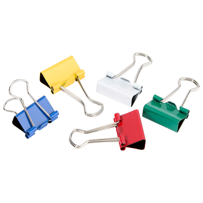 Artikelbild für Gowi Foldbackklammern farbsortiert 1,9 cm, 12 St., Artikelnummer 721508