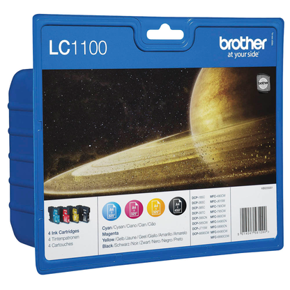 Artikelbild 2 für AKTION: brother LC-1100BK/C/M/Y schwarz, cyan, magenta, gelb Druckerpatronen, 4er-Set, Artikelnummer 896076