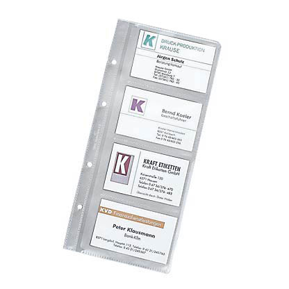 Artikelbild für DURABLE Visitenkartenhüllen transparent, für bis zu 8 Visitenkarten, 10 St., Artikelnummer 415893