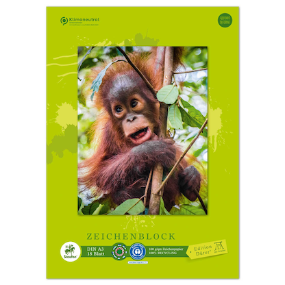 Artikelbild 3 für Edition Dürer Zeichenblock green DIN A3 100 g/qm, 18 Blatt, 1 Block, Artikelnummer 421523