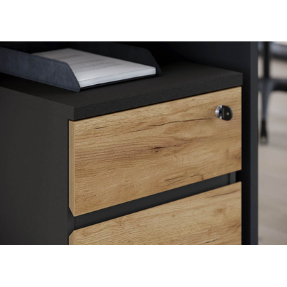 Artikelbild 9 für GERMANIA Lissabon Rollcontainer grafit, navarra-eiche 3 Auszüge 41,0 x 50,0 x 60,0 cm, Artikelnummer 881617