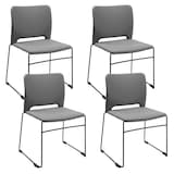 Artikelbild 1 für Topstar Besucherstühle Visit Lite RE100TB3TB3 hellgrau Stoff, 4 St., Artikelnummer 740029