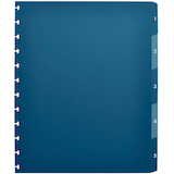 Artikelbild 1 für OXFORD Ordnerregister vario-zipp DIN A4 Vollformat 1-5 blau/ transparent 5-teilig, 1 Satz, Artikelnummer 712158