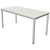 Artikelbild 1 für Kerkmann Prime Schreibtisch weiß rechteckig, 4-Fuß-Gestell silber 160,0 x 80,0 cm, Artikelnummer 120806