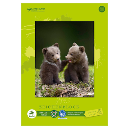 Artikelbild 4 für Edition Dürer Zeichenblock green DIN A3 100 g/qm, 18 Blatt, 1 Block, Artikelnummer 421523