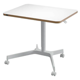 Artikelbild 1 für LEITZ Ergo höhenverstellbarer Schreibtisch weiß rechteckig, 4-Fuß-Gestell weiß 80,0 x 60,0 cm, Artikelnummer 401509