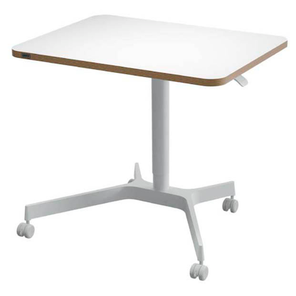 Artikelbild für LEITZ Ergo höhenverstellbarer Schreibtisch weiß rechteckig, 4-Fuß-Gestell weiß 80,0 x 60,0 cm, Artikelnummer 401509