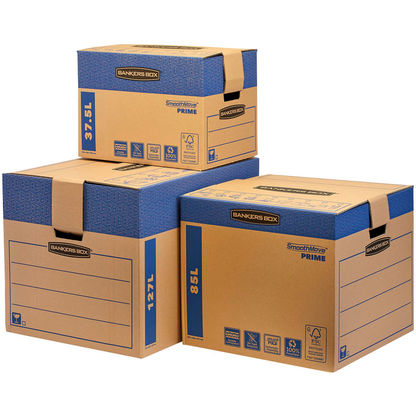 Artikelbild 16 für Bankers Box Umzugskartons SmoothMove FastFold 42,9 x 32,7 x 31,0 cm, 5 St., Artikelnummer 539033