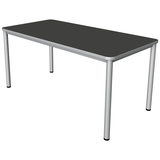Artikelbild 1 für Kerkmann Prime Schreibtisch anthrazit rechteckig, 4-Fuß-Gestell silber 160,0 x 80,0 cm, Artikelnummer 120719
