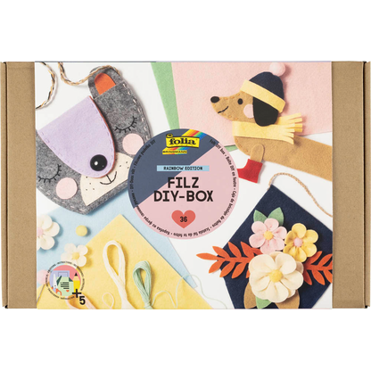 Artikelbild für folia Bastelfilz-Set Rainbow 36-tlg. mehrfarbig, Artikelnummer 130647