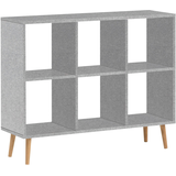 Artikelbild 1 für MÖBELPARTNER Bücherregal Jonte grau 104,3 x 33,0 x 86,5 cm, 1 St., Artikelnummer 651247