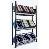 Artikelbild 1 für SCHULTE Getränkekistenregal 37006-S schwarz, silber 100,0 x 30,0 x 180,0 cm, Artikelnummer 855837