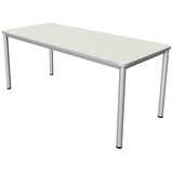 Artikelbild 1 für Kerkmann Prime Schreibtisch weiß rechteckig, 4-Fuß-Gestell silber 180,0 x 80,0 cm, Artikelnummer 120867