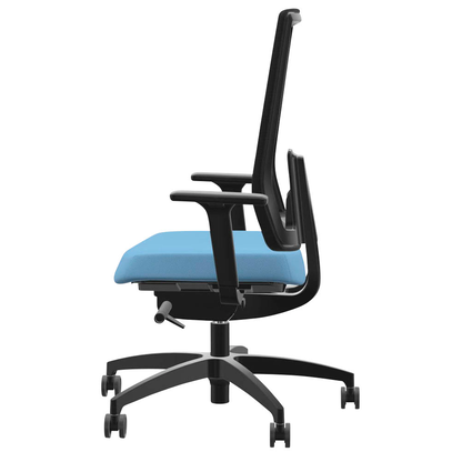 Artikelbild 3 für Dauphin Bürostuhl Indeed mesh Stoff blau, Gestell schwarz, Artikelnummer 125837