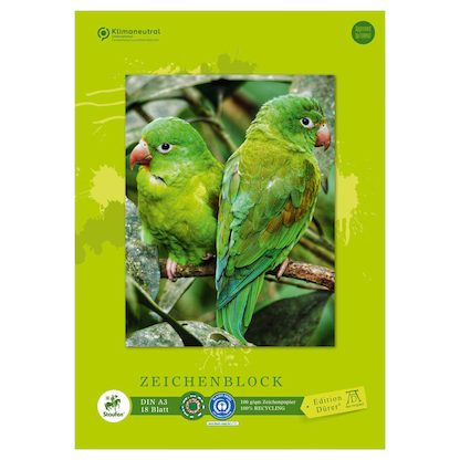 Artikelbild 5 für Edition Dürer Zeichenblock green DIN A3 100 g/qm, 18 Blatt, 1 Block, Artikelnummer 421523