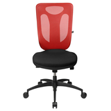 Artikelbild 1 für Topstar Bürostuhl Net Pro 100, NN100 T201 Stoff rot, Gestell schwarz, Artikelnummer 255796