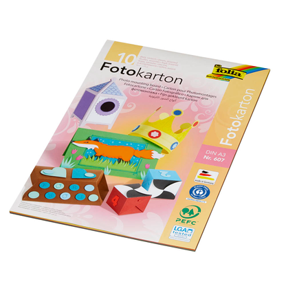 Artikelbild 6 für folia Fotokarton farbsortiert 300 g/qm 10 Blatt, Artikelnummer 132694